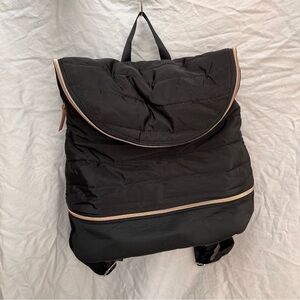 Stella & Dot Quilted Black Backpack